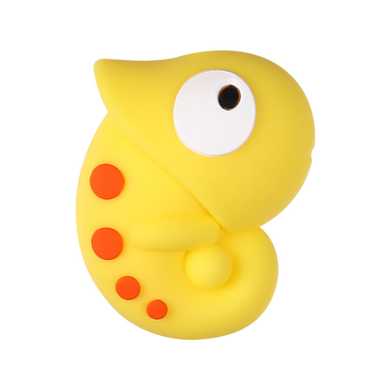 Wholesale 20pcs/pack 3D Chameleon Silicone Beads DIY Accessories Beading